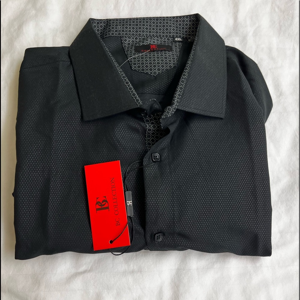 BC Collection short sleeve button down shirt NWT